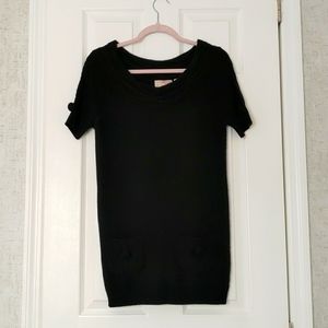 Emma and posh cashmere sweater short sleeves Medium black
